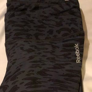 Grey Printed Reebok Workout Leggings